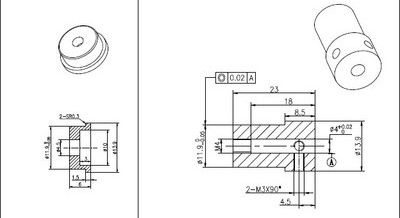 hub 4 mm สำหรับล้อ omni