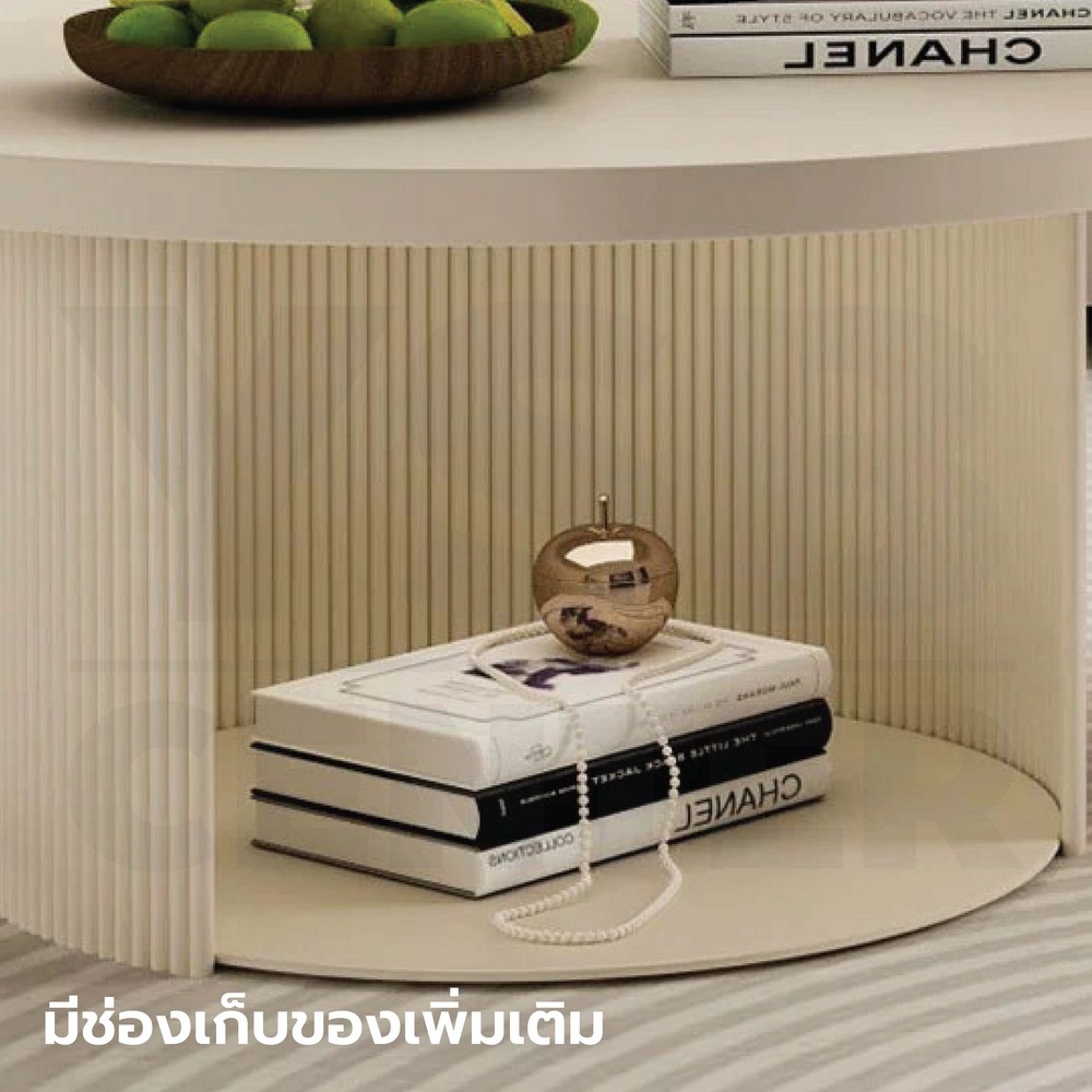 โต๊ะกลาง กลม อเนกประสงค์ แข็งแรง ขนาด 75 X 75 x 40 CM.