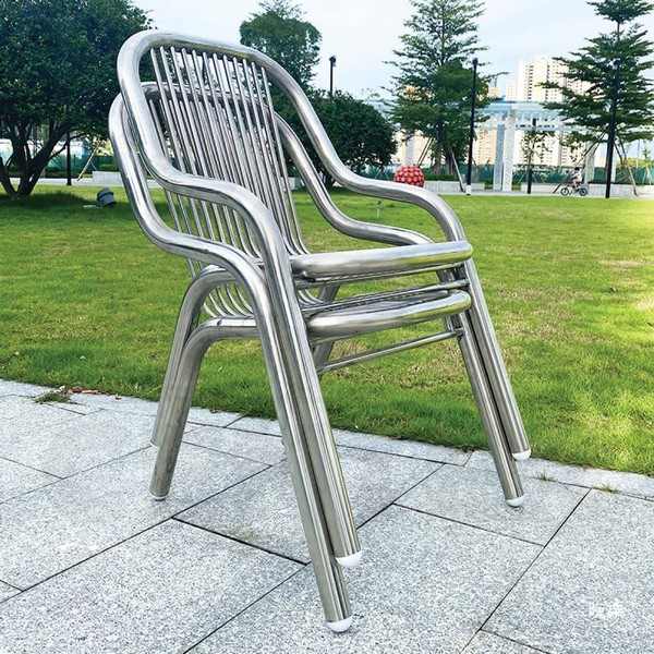 เก้าอี้ สแตนเลส ทานอาหาร ร้านกาแฟ แข็งแรง รับน้ำหนักได้เยอะ YL0285-SH79.5-ST