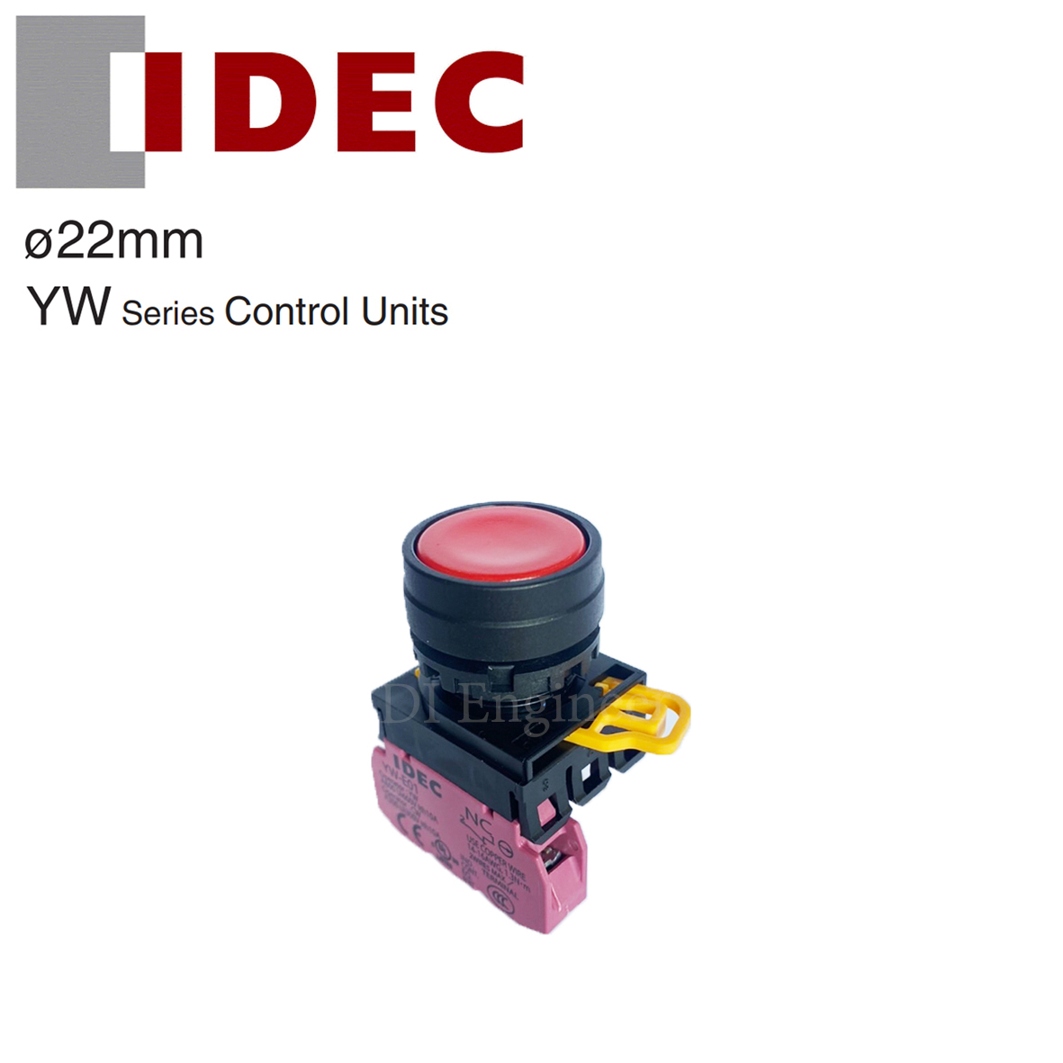 Idec Pushbutton Switch YW1B-A1E10R (กดล็อค)
