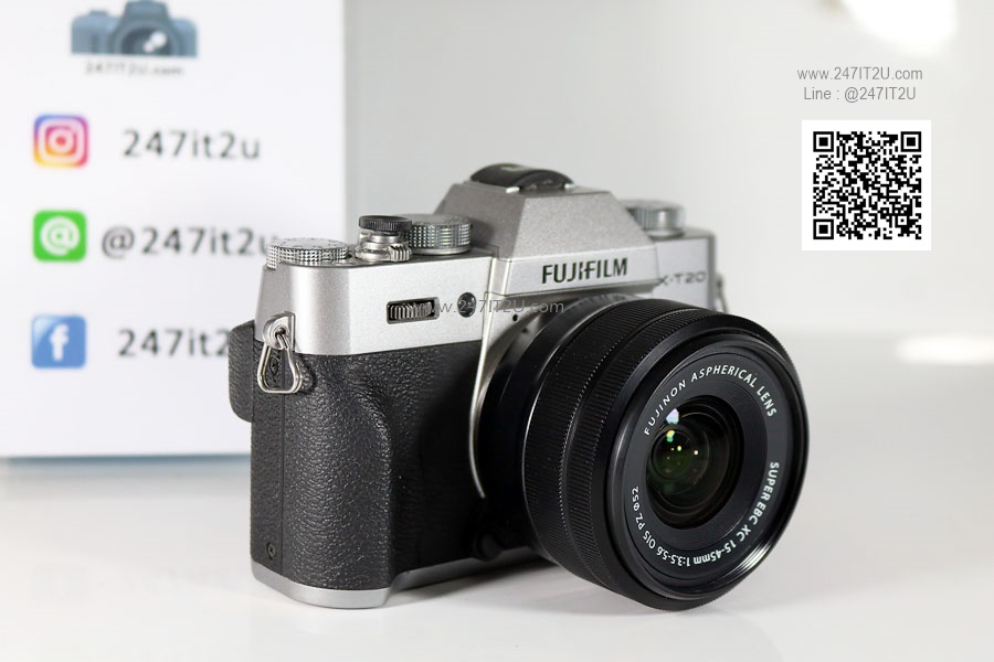 Fujifilm X-T20 + เลนส์ 15-45mm สี silver