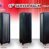 LINK 19” GLASS-WAVE RACK 15U, (60 x 60 cm.)