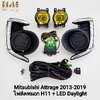 ไฟเดย์ไลท์แอททราจ LED Daylight DRL MITSUBISHI ATTRAGE 2013 - 2019 ไฟตัดหมอกโคมแก้วเหลือง มิซูบิชิ