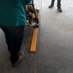 งานตีเส้นลานจอดรถ หน่วยงานนิคมอุตสาหกรรมนวนคร ปทุมธานี