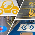 ทำสัญลักษณ์ที่พื้นด้วยสีอีพ๊อคซี่,สีเทอร์โมพลาสติก