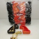 ยางหุ้มขั้วแบตเตอรี่ เนื้อ PVC แดงดำ 12 คู่ ( 1 โหล )