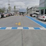 งานตีเส้นทางเดินภายในโรงงาน