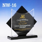 Code: NW-16 โล่อะคริลิค ความสูงตัวโล่ 6-9 นิ้ว ความหนาอะคริลิค 10 มม. พร้อมเลเซอร์ข้อความและโลโก้ ลงสีได้ไม่เกิน 2 สี ***ราคาเริ่มต้นที่ 860 บาท (ความสูง 6 นิ้ว เมื่อสั่งสินค้า 5 ชิ้น ขึ้นไป)***