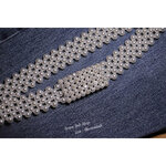 เข็มขัดไข่มุกยางยืดหัวทรงสี่เหลี่ยมสวย ใส่ออกงานได้