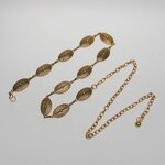 เข็มขัดโซ่ผู้หญิง สีทองสวยน่าสนมาก แบบทรงแฟชั่น