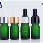 5ml ขวดแก้วสีเขียวขุ่น ดรอปเปอร์