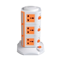 ปลั๊กไฟ I-PLUG ทรงคอนโด 3 ชั้น - สีส้ม
