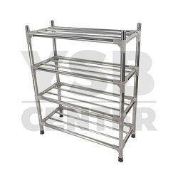 CASSA ชั้นวางรองเท้าแสตนเลส 4 ชั้น แบบท่อขนาดใหญ่ 22 mm รุ่น SR-A264