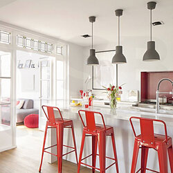 เก้าอี้บาร์ เก้าอี้ทรงสูง เก้าอี้บาร์สตูล เก้าอี้เคาร์เตอร์ พนักพิง โมเดิร์นสไตล์