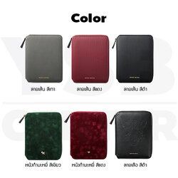 สมุดโน๊ต สมุดบันทึก ไดอารี่ สมุดเขียน B6 กระเป๋าซิป PU ฺ พร้อมปากกา
