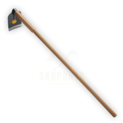 จอบดำ เหล็กเหนียว พร้อมด้ามไม้