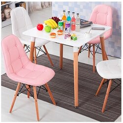 เก้าอี้ เบาะPU ขาไม้ แข็งแรงทนทาน รับน้ำหนักได้ดี YL0192 - YL0194