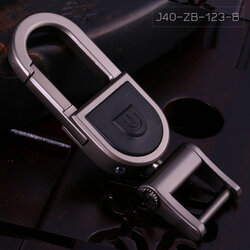 JOBON พวงกุญแจ เกรดพรีเมี่ยม 2 in 1 ล๊อกแบบขันน๊อต + ไฟฉายในตัว หนาพิเศษ