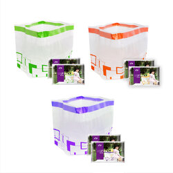 CASSA ถุงขยะปิกนิก ถุงพลาสติกทรงสี่เหลี่ยม ถุงใส่ของอย่างหนาขาดยาก ถุงขยะ 6ใบ 2แพค รุ่น P24 - P26