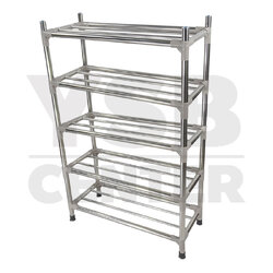 CASSA ชั้นวางรองเท้าแสตนเลส 5 ชั้น แบบท่อขนาดใหญ่ 22 mm รุ่น SR-A265