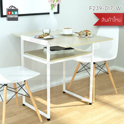 CASSA โต๊ะทานข้าว โต๊ะทำงาน โต๊ะอเนกประสงค์ สามารถพับเก็บได้ ขนาด 60 X 90 x 75 CM. (สีไม้อ่อน) รุ่น F239-D17-W