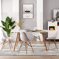 โต๊ะ โต๊ะคอมพิวเตอร์ โต๊ะรับประทานอาหาร โต๊ะอเนกประสงค์ สีขาวนวล