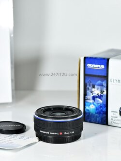 เลนส์ olympus 17mm f2.8 สีดำ ยกกล่อง อปกศ.