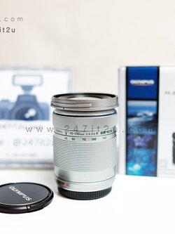 เลนส์ Olympus 40-150mm f4-5.6 สี silver