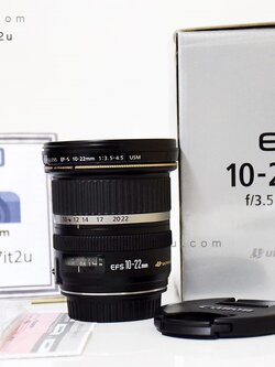 เลนส์ Canon 10-22 mm f3.5-5.6 USM ยกกล่อง เครื่องศูนย์