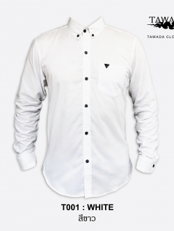 T001 สีขาว STANDARD SLIM-FIT