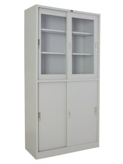 ตู้เอนกประสงค์เหล็ก บานเลื่อน รุ่น MET-YB04