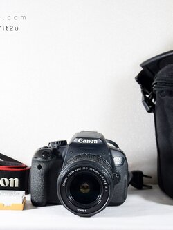กล้อง Canon 650D และ เลนส์ 18-55 mm is II มีกระเป๋า สภาพดี