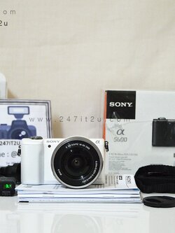 Sony A5000 พร้อมเลนส์ 16-50mm สีขาว อุปกรณ์ยกกล่อง