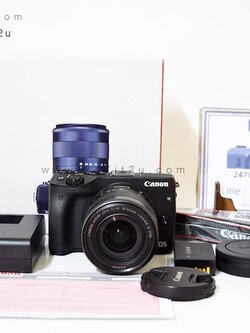 กล้อง Canon M3 + เลนส์ 18-55 mm is STM เครื่องศูนย์ สีดำ