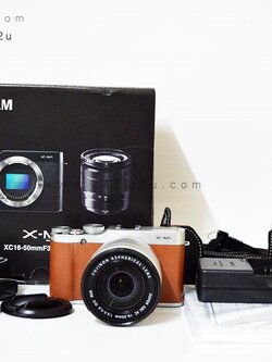 กล้อง Fujifilm X-M1 +Lens 16-50mm สีน้ำตาล