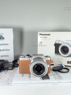 ขายกล้อง Panasonic GF7 + เลนส์12-32mm สี Brown ประกันศูนย์