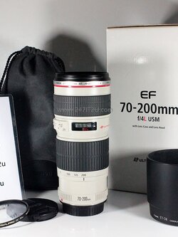 เลนส์ Canon 70-200 f4L USM ครบกล่อง