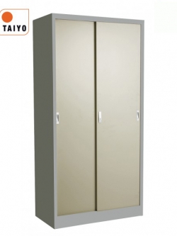 ตู้บานเลื่อนทึบสูง SD-72D (เทา)