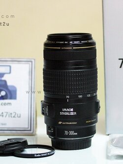 เลนส์ Canon 70-300mm f4-5.6 is USM สภาพดีใช้งานปกติ
