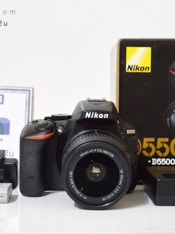 Nikon D5500 +เลนส์ 18-55 mm f3.5-5.6G อุปกรณ์ยกกล่อง