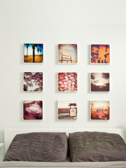 กรอบลอยผ้าแคนวาส 9x9 นิ้ว แบบชุด