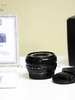 เลนส์ Fujinon 18mm f2 ยกกล่อง สีดำ