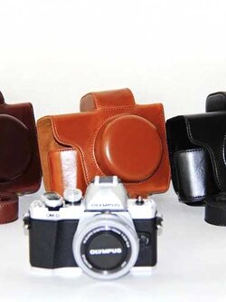 Bag Leather Case For olympus EM10 II