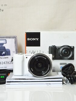 Sony A5100 พร้อมเลนส์ 16-50mm สีขาวประกันศูนย์ ถึงเดือนเมษายน 2561