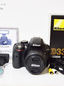 กล้อง Nikon D3300 + เลนส์ 18-55 mm f3.5-5.6 GII