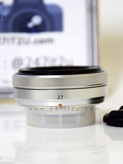เลนส์ Fujinon 27mm f2.8 สี silver