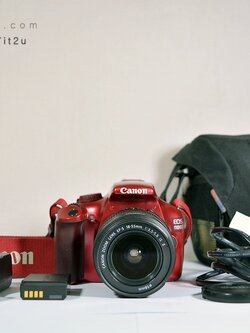 กล้อง canon 1100D + เลนส์ 18-55mm is II สีแดง