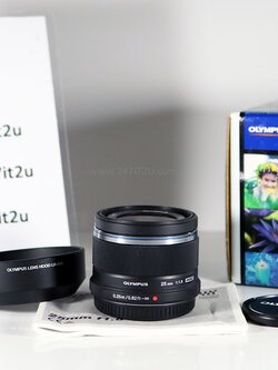 เลนส์ Olympus M.Zuiko 25mm f1.8 สีดำ