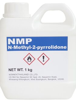 N-Methyl-2-pyrrolidone (NMP) 99.9% Import from USA - แบบแบ่งขาย 1 KG. / แบบถังใหญ่ 1 Drum 200 Kg.