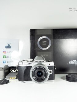 กล้อง Olympus OM-D E-M10 Mark III +เลนส์14-42mm ยกกล่อง Silver
